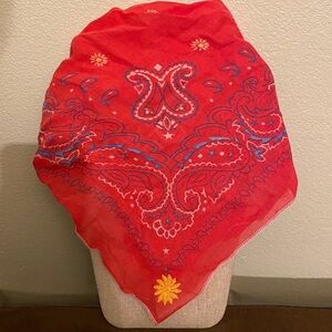 American Eagle Outfitters Red Paisley Scarf